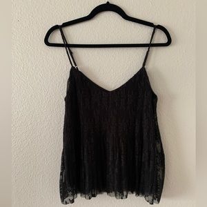 Stradivarius Black Lace Cami Top